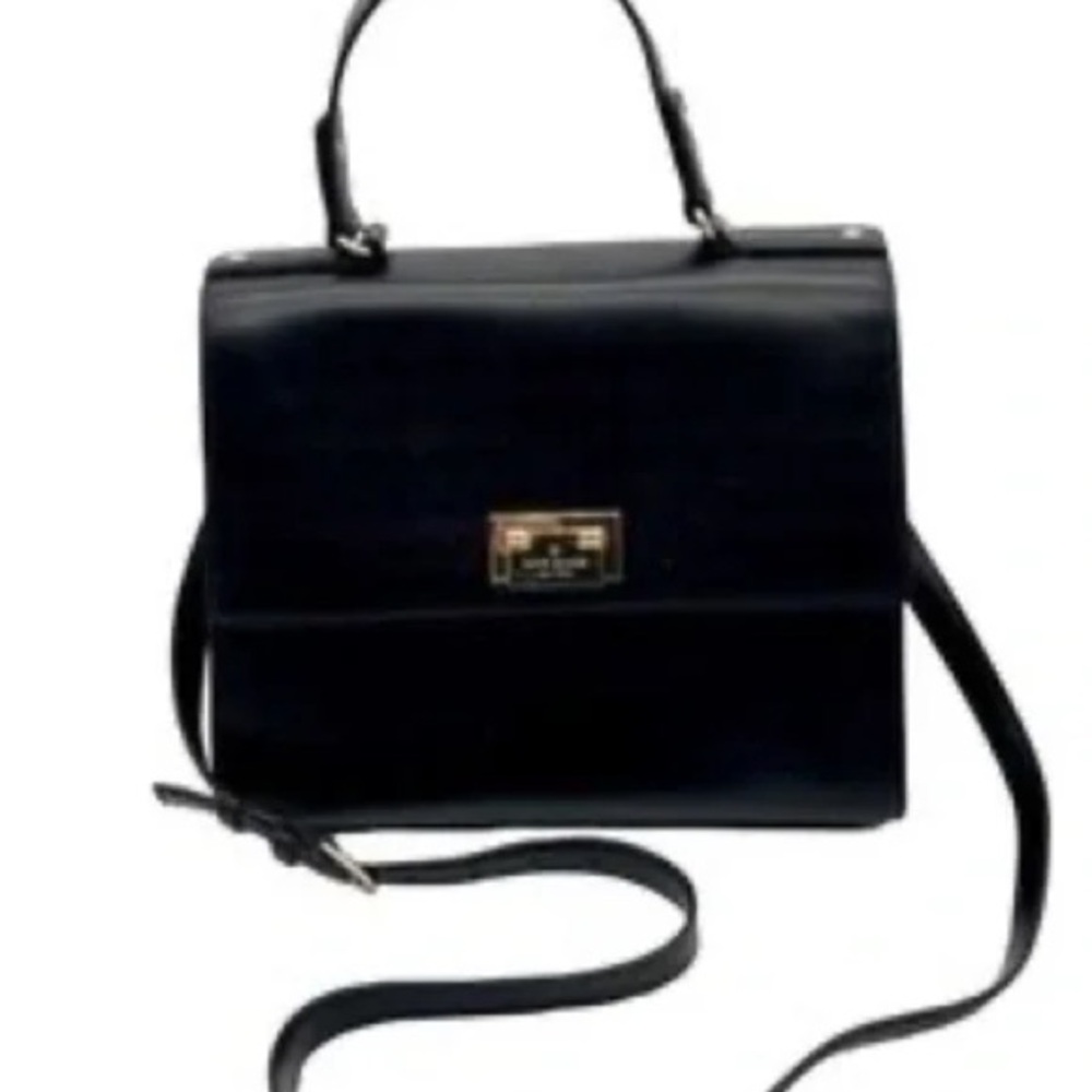 Kate Spade Doris Harwood Place Satchel Black Crossbody Bag